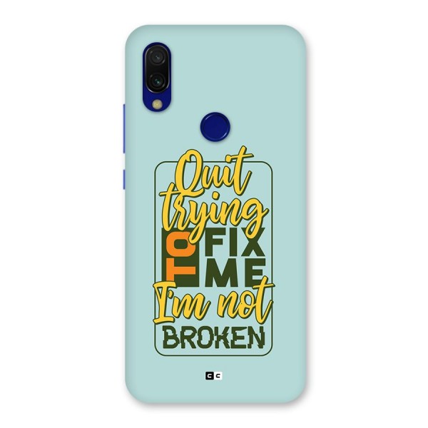 Not Broken Back Case for Redmi 7