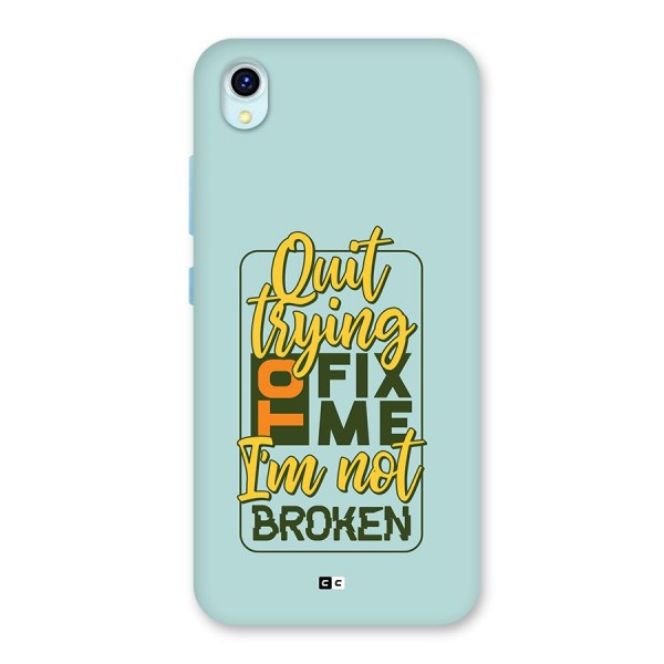 Not Broken Back Case for Vivo Y1s