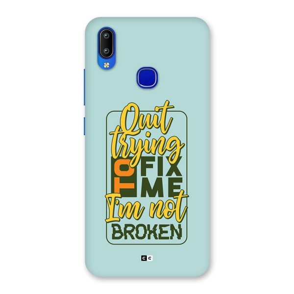 Not Broken Back Case for Vivo Y91