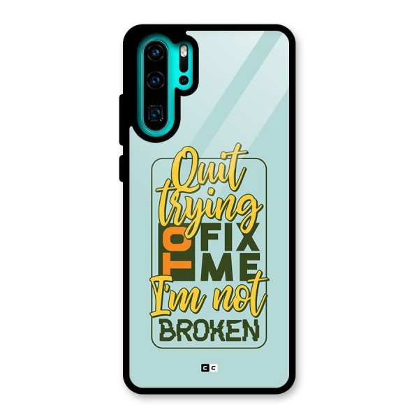 Not Broken Glass Back Case for Huawei P30 Pro