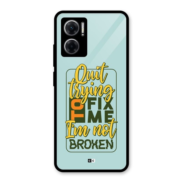 Not Broken Glass Back Case for Redmi 11 Prime 5G