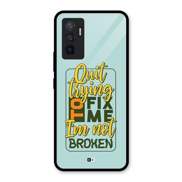 Not Broken Glass Back Case for Vivo V23e
