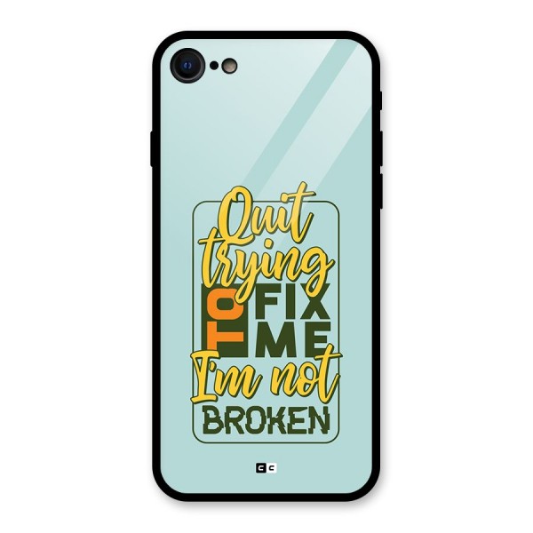 Not Broken Glass Back Case for iPhone SE 2022