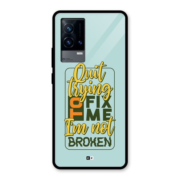 Not Broken Glass Back Case for iQOO 9 5G