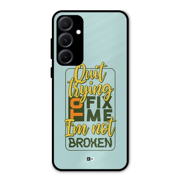Not Broken Metal Back Case for Galaxy A35