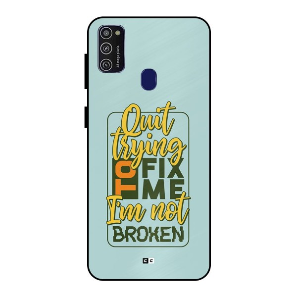 Not Broken Metal Back Case for Galaxy M30s