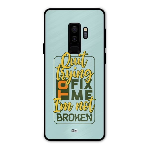 Not Broken Metal Back Case for Galaxy S9 Plus