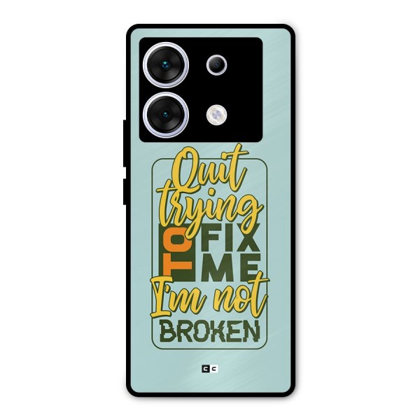 Not Broken Metal Back Case for Infinix Zero 30 5G