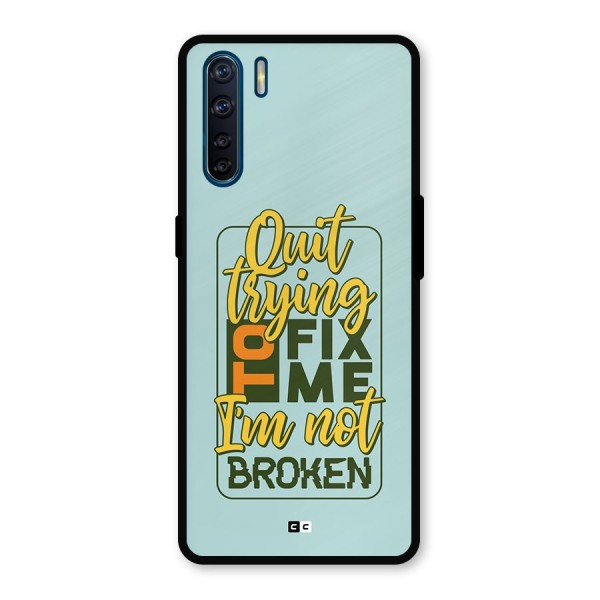 Not Broken Metal Back Case for Oppo F15