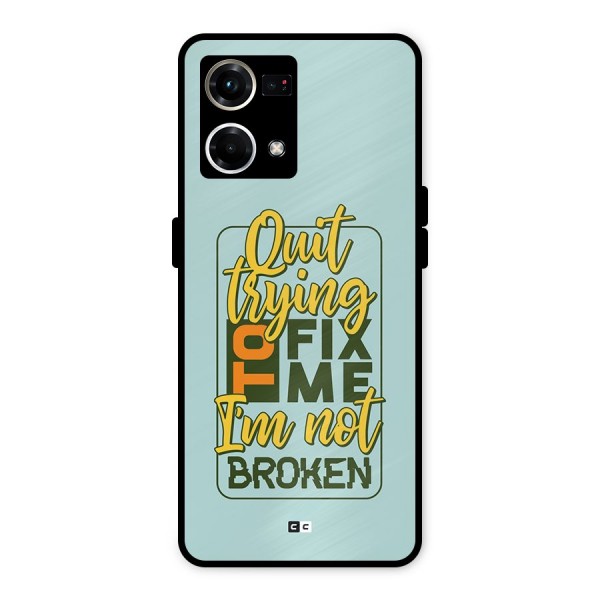 Not Broken Metal Back Case for Oppo F21s Pro 4G