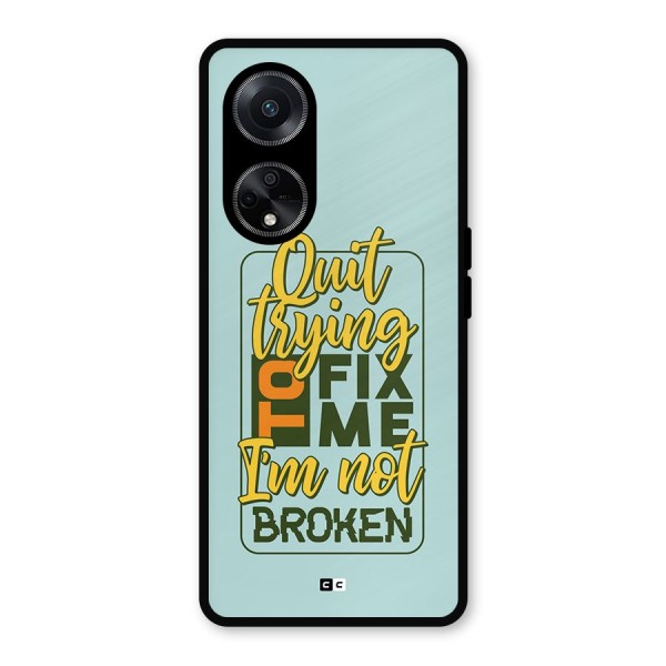 Not Broken Metal Back Case for Oppo F23