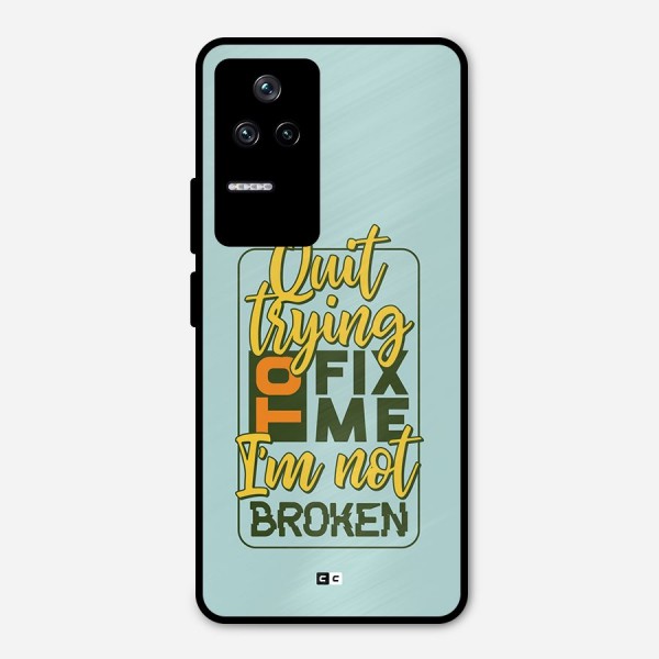 Not Broken Metal Back Case for Poco F4 5G