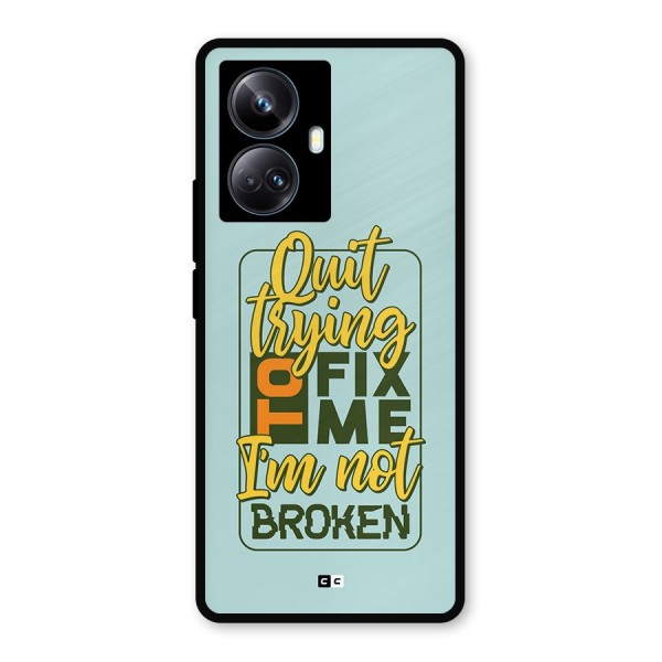 Not Broken Metal Back Case for Realme 10 Pro Plus