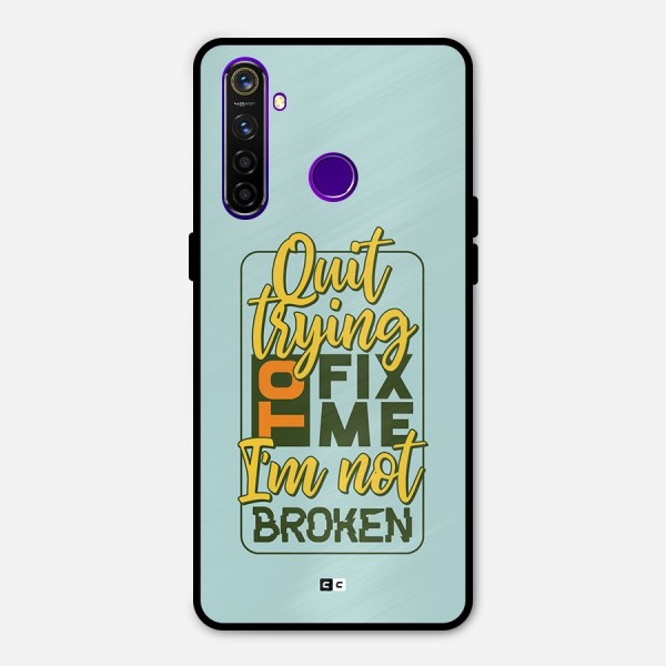 Not Broken Metal Back Case for Realme 5 Pro