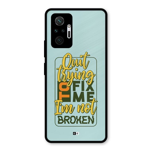 Not Broken Metal Back Case for Redmi Note 10 Pro