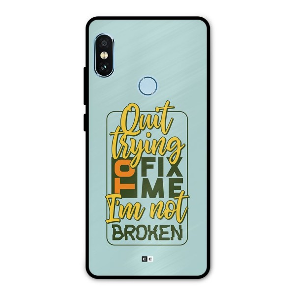 Not Broken Metal Back Case for Redmi Note 5 Pro