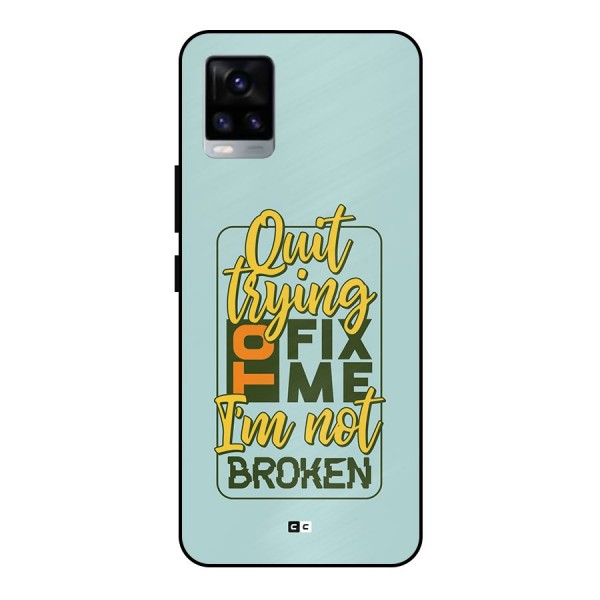 Not Broken Metal Back Case for Vivo V20
