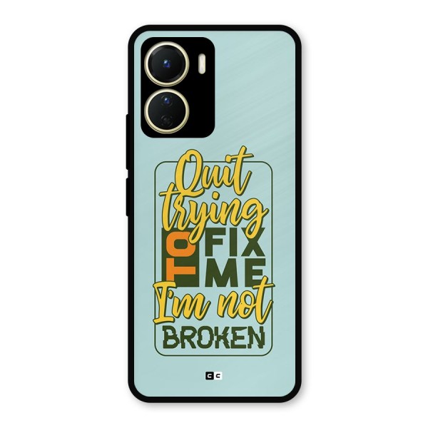 Not Broken Metal Back Case for Vivo Y16