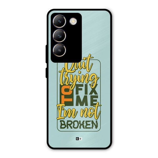 Not Broken Metal Back Case for Vivo Y200e