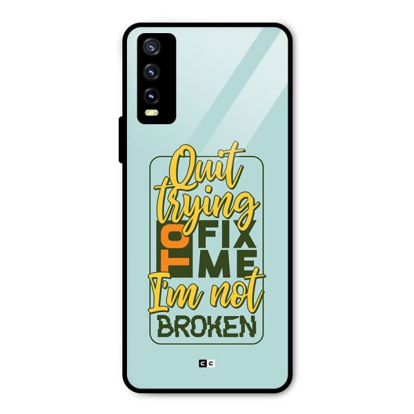 Not Broken Metal Back Case for Vivo Y20i