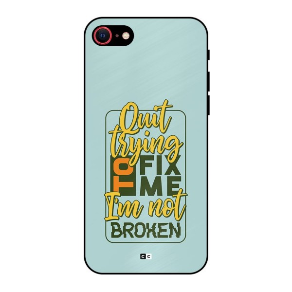Not Broken Metal Back Case for iPhone SE 2022