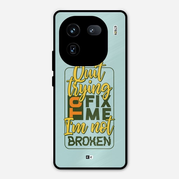 Not Broken Metal Back Case for iQOO 12