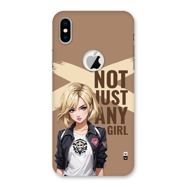 Not Just Any Back Case for iPhone X Logo Cut