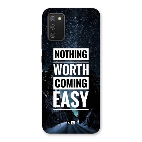 Nothing Worth Easy Back Case for Galaxy M02s