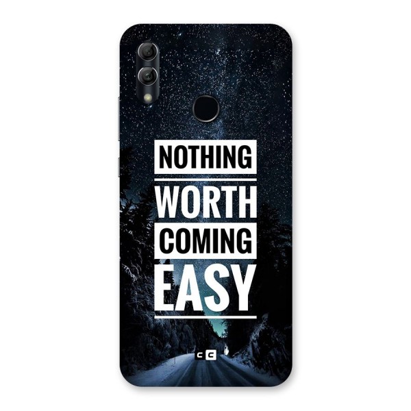 Nothing Worth Easy Back Case for Honor 10 Lite