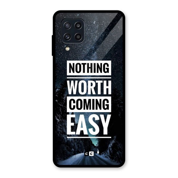 Nothing Worth Easy Glass Back Case for Galaxy M32