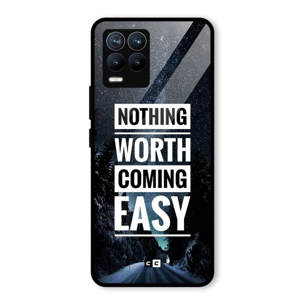 Nothing Worth Easy Glass Back Case for Realme 8 Pro