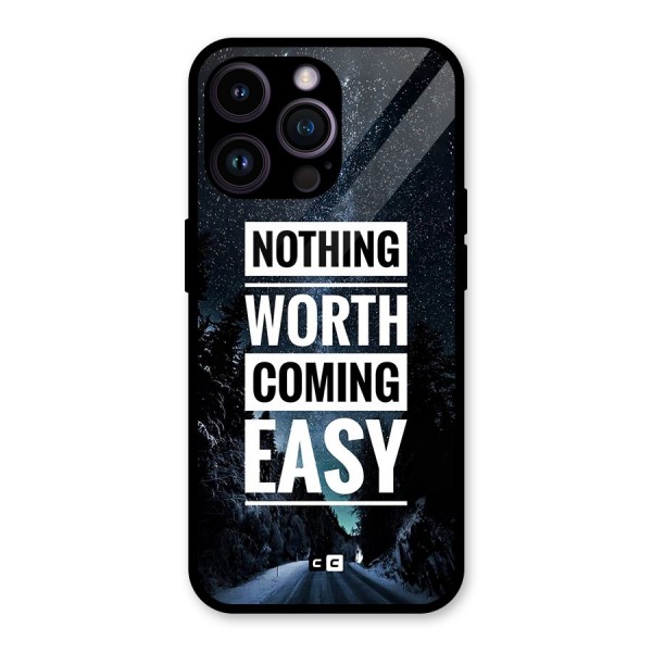 Nothing Worth Easy Glass Back Case for iPhone 14 Pro Max
