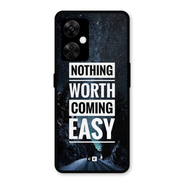 Nothing Worth Easy Metal Back Case for OnePlus Nord CE 3 Lite