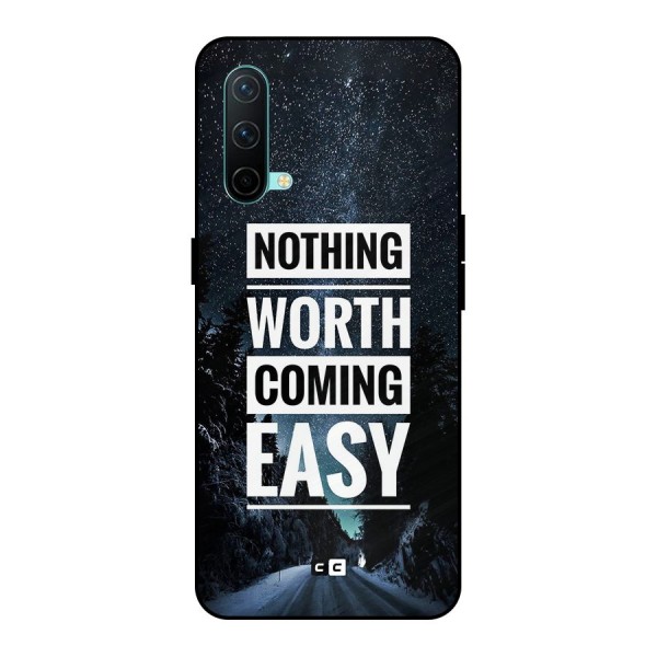Nothing Worth Easy Metal Back Case for OnePlus Nord CE 5G