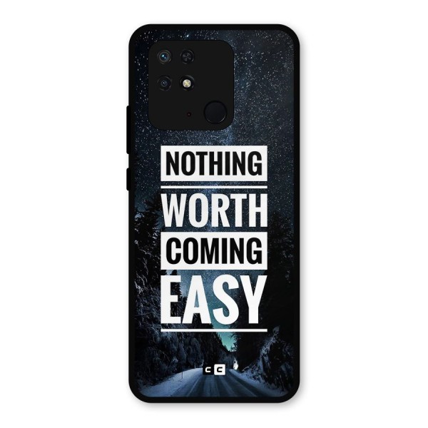 Nothing Worth Easy Metal Back Case for Redmi 10 Power