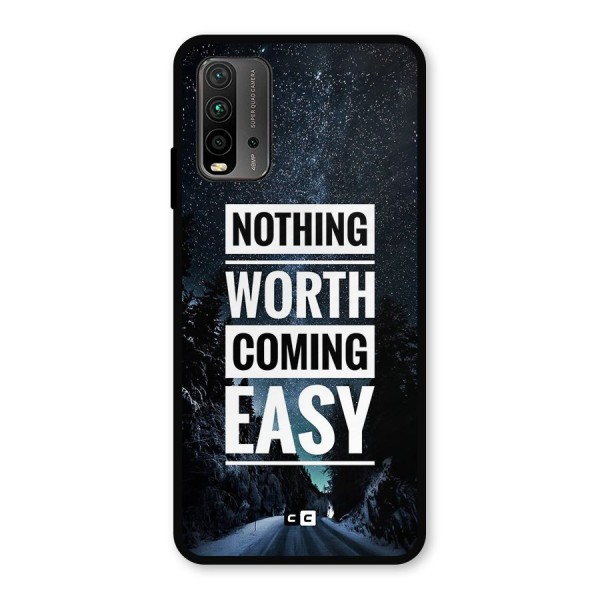 Nothing Worth Easy Metal Back Case for Redmi 9 Power