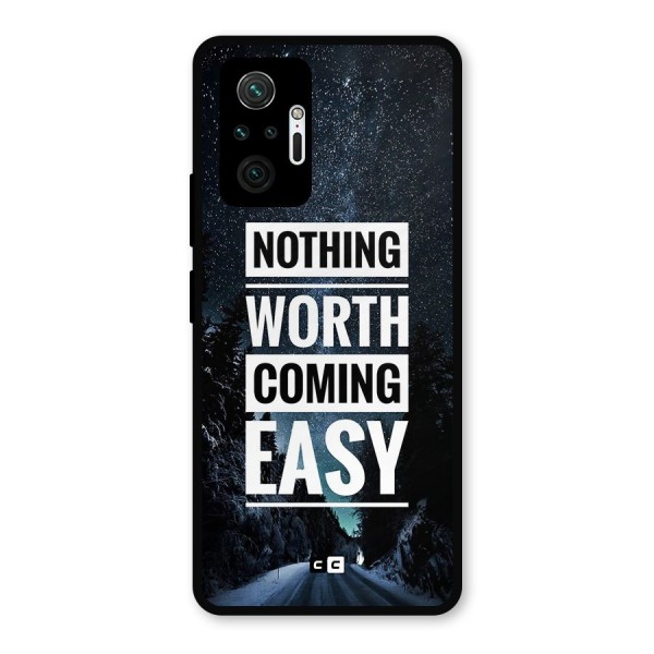Nothing Worth Easy Metal Back Case for Redmi Note 10 Pro Max