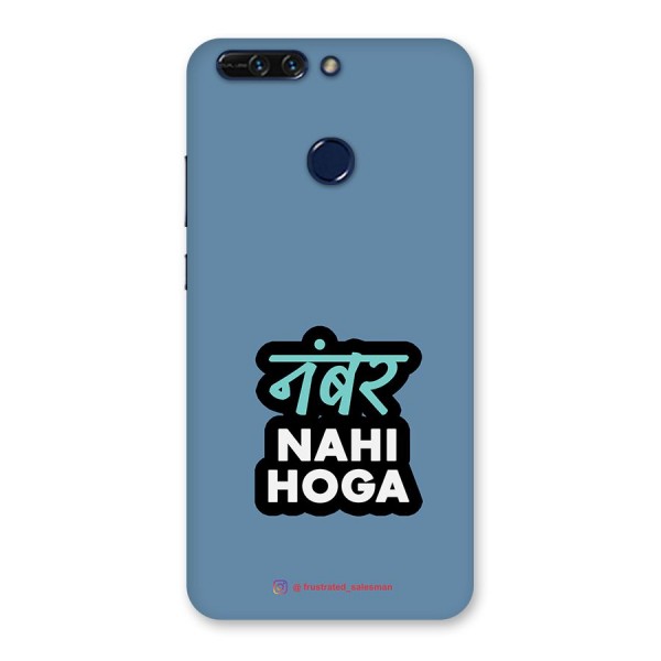 Number Nahi Hoga SteelBlue Back Case for Honor 8 Pro