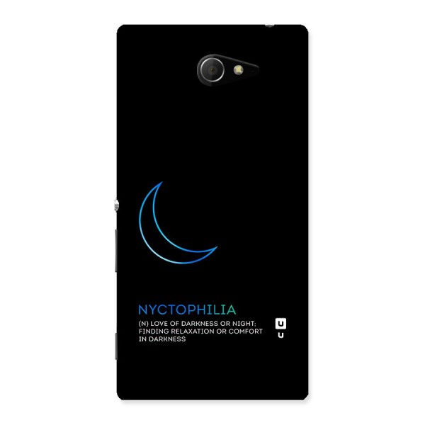 Nyctophilia Love of Darkness Back Case for Sony Xperia M2