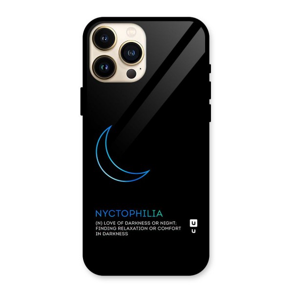 Nyctophilia Love of Darkness Glass Back Case for iPhone 13 Pro Max