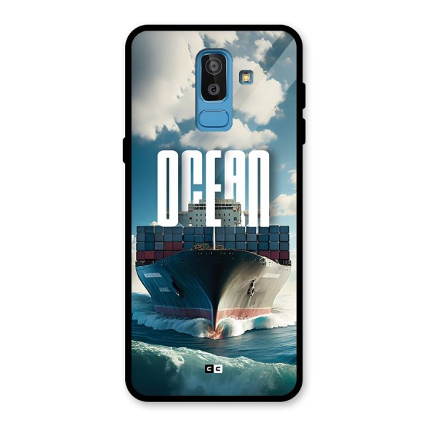 Ocean Life Glass Back Case for Galaxy J8