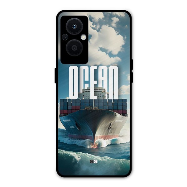 Ocean Life Metal Back Case for Oppo F21 Pro 5G