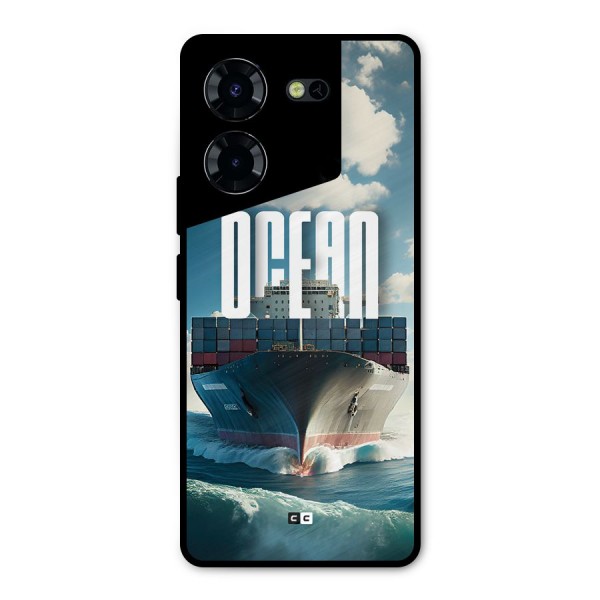 Ocean Life Metal Back Case for Tecno Pova 5 Pro 5G