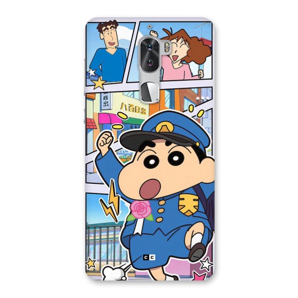 Officer Shinchan Back Case for Coolpad Cool 1