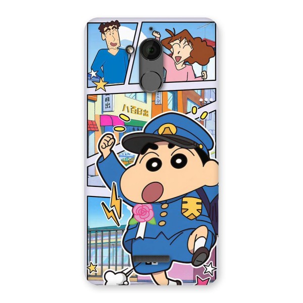 Officer Shinchan Back Case for Coolpad Note 5