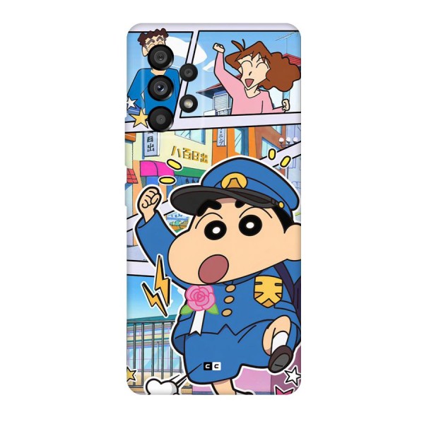 Officer Shinchan Back Case for Galaxy A53 5G