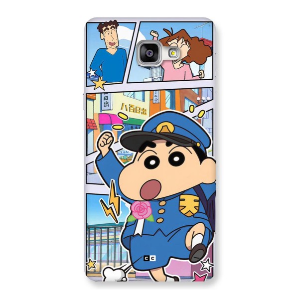 Officer Shinchan Back Case for Galaxy A9
