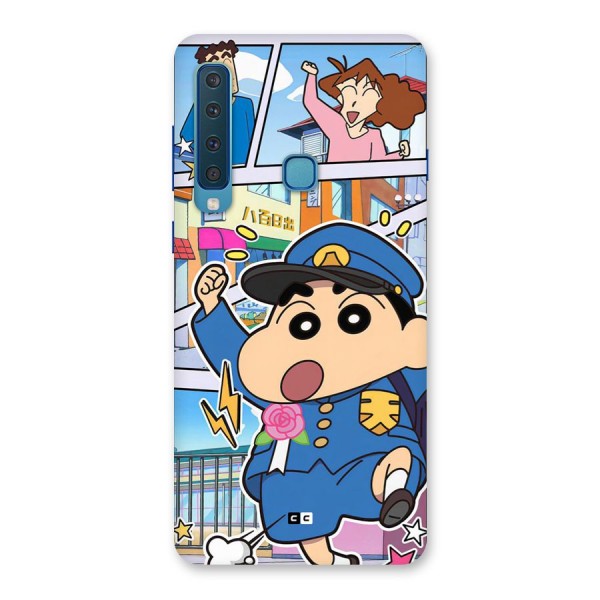 Officer Shinchan Back Case for Galaxy A9 (2018)