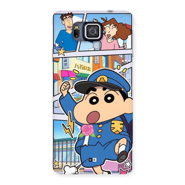 Officer Shinchan Back Case for Galaxy Alpha