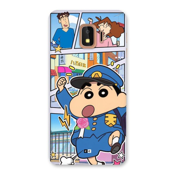 Officer Shinchan Back Case for Galaxy J2 Core